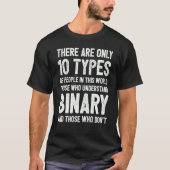 T-shirt Programmation De Codage De Code Binaire Informatiq (Devant)