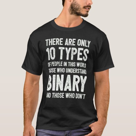 T-shirt Programmation De Codage De Code Binaire Informatiq (Devant)