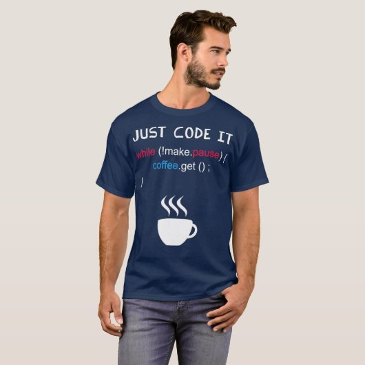 T-shirt Programmation de codage informatique amusante (Devant entier)