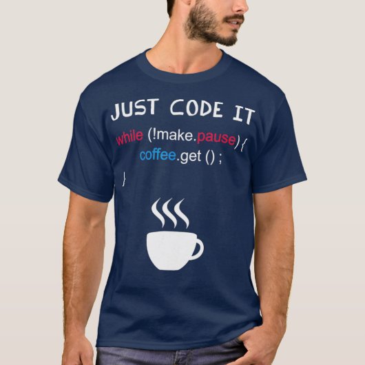 T-shirt Programmation de codage informatique amusante (Devant)