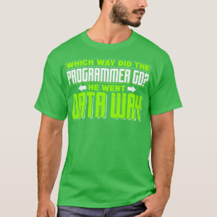 T-shirt Programmation De quelle façon le programmeur est-i