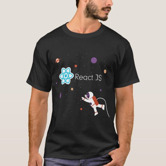 T-shirt Programmation du cadre JS ReactJS (Devant)