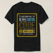T-shirt Programmation est 10 écriture Coding Professional (Design devant)