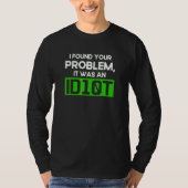 T-shirt Programmation Idiot de syntaxe Programmeur Dévelop (Devant)