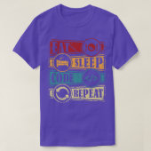 T-shirt Programmation Informatique Programmeur Eat Code S (Design devant)