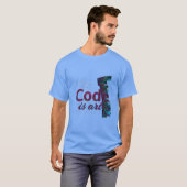 T-shirt Programmation : Le code est de l'art. (Devant entier)