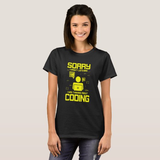 T-shirt Programmation Pour Le Codage Penser Au Codage (Devant entier)