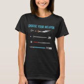 T-shirt Programmation Python Choisissez votre arme (Devant)