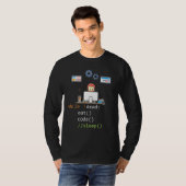 T-shirt Programmation Python Javascript C Programmeur de c (Devant entier)