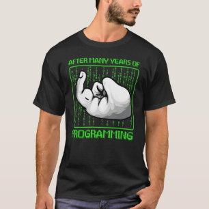 T-shirt Programme de code binaire de codage de bogues du p