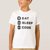 T-shirt Programme de code médical Eat Sleep code ICD (Devant)