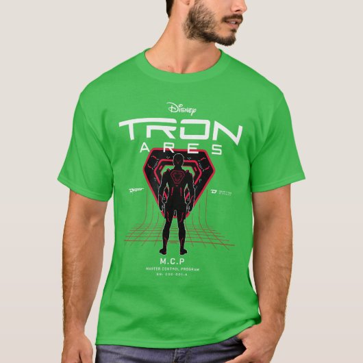 T-shirt Programme de contrôle principal des systèmes TRON (Devant)