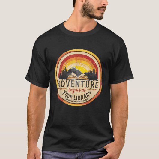 T-shirt Programme de lecture d'été 2024 L'aventure commenc (Devant)