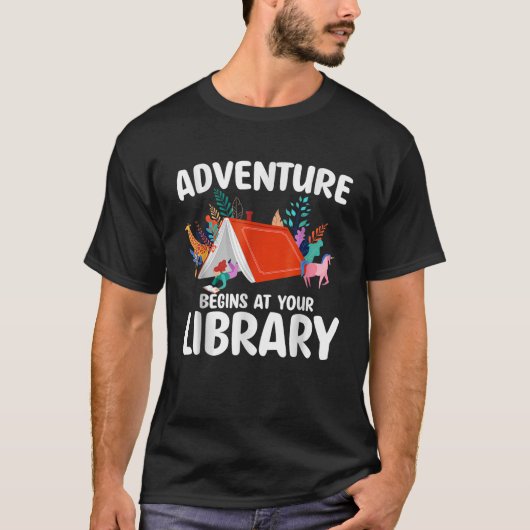 T-shirt Programme De Lecture Été 2024 L'Aventure Commence (Devant)