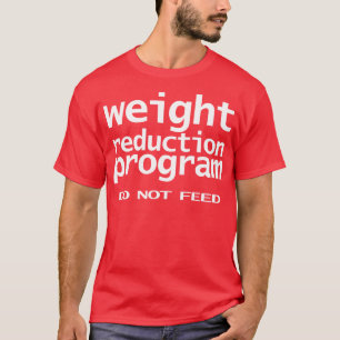 T-shirt Programme de réduction du poids de la typographie