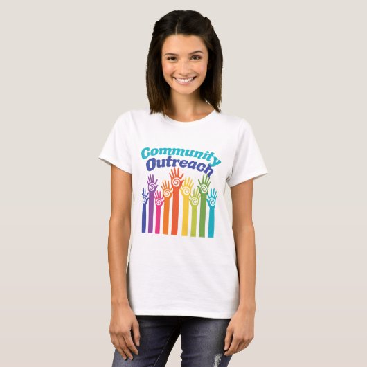 T-shirt Programme de services de sensibilisation communaut (Devant entier)