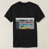 T-shirt Programme d'enregistrement audio-technique de la m (Design devant)