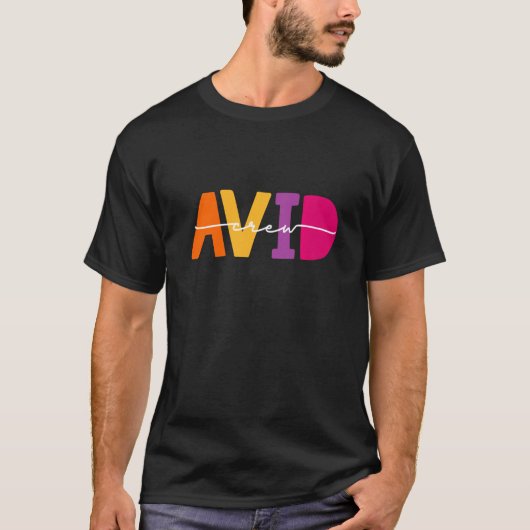T-shirt Programme d'équipe Avid Éducateur Appréciation de  (Devant)