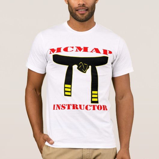 T-shirt Programme des arts martiaux MCMAP N° d'instructeur (Devant)