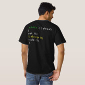 T-shirt Programme Eat Code Sleep (Dos entier)