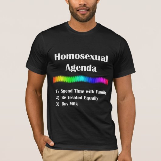 T-shirt Programme homosexuel (Devant)