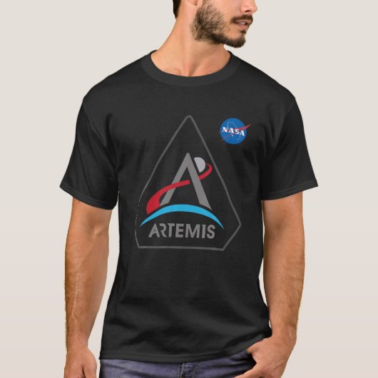 T-shirt Programme Space Artemis Moon Logo Bado Retour à Th (Devant)
