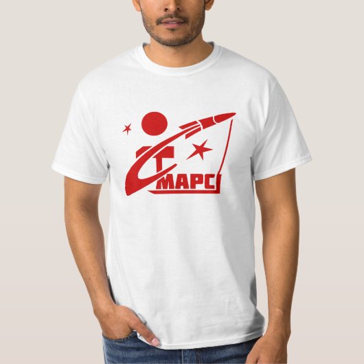 T-shirt Programme spatial de Mars de Soviétique (Devant)