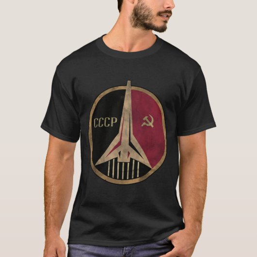 T-shirt Programme spatial soviétique USSR Rocket (Devant)