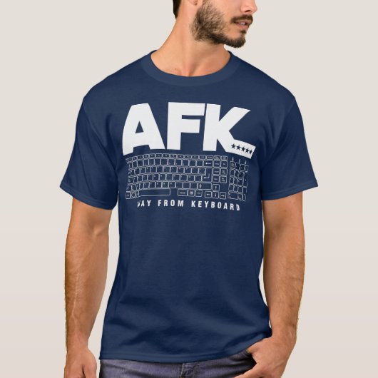 T-shirt Programmer Coder AFK loin du clavier (Devant)