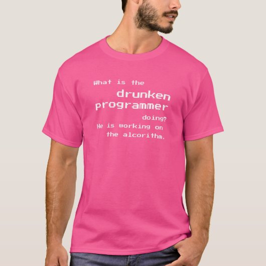 T-shirt Programmer Coder Software Developer Engineer Alg (Devant)