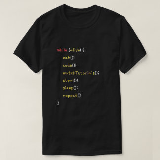 T-shirt Programmer Daily Life Funny Coding