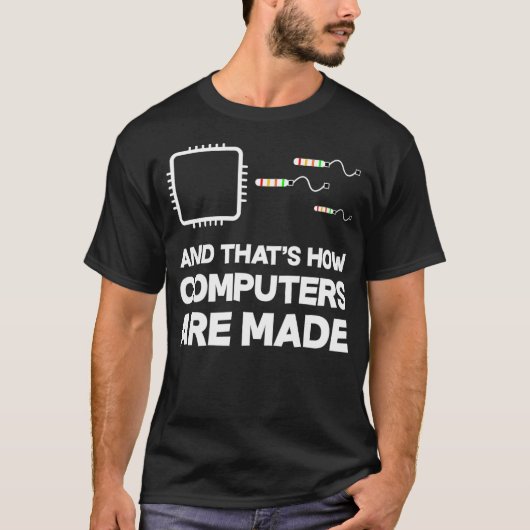 T-shirt Programmer Développeur Logiciel Drôle Ordinateur E (Devant)
