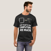 T-shirt Programmer Développeur Logiciel Drôle Ordinateur E (Devant entier)