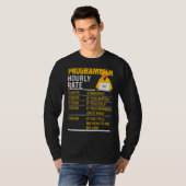 T-shirt Programmer Horaire Coder Programmation Mème Dire (Devant entier)