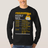 T-shirt Programmer Horaire Coder Programmation Mème Dire (Devant)