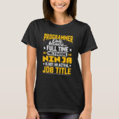 T-shirt Programmer Job Title Coder Software Engineer (Devant)