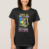 T-shirt Programmer Le Codage En Tant Que Développeur Logic (Devant)