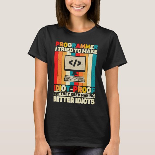 T-shirt Programmer Quote Coding Computer Engineer (Devant)