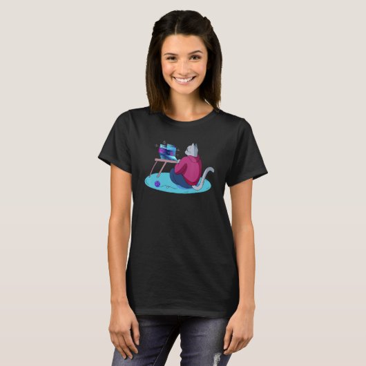 T-shirt Programmer Signification Programmer Fun Cat (Devant entier)