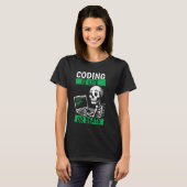 T-shirt Programmer Skeleton Programmation - Codage logicie (Devant entier)
