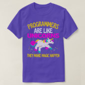 T-shirt Programmer Unicorn Magique Unicorn (Design devant)