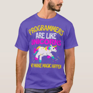 T-shirt Programmer Unicorn Magique Unicorn