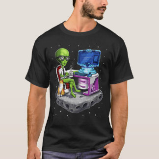 T-shirt Programmeur Alien spatial