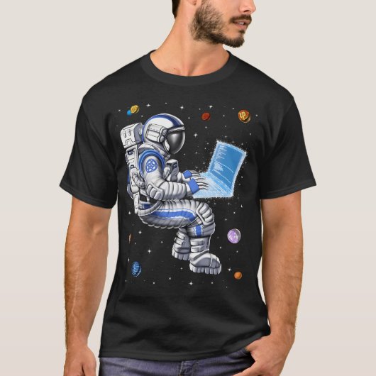 T-shirt Programmeur astronaute spatial (Devant)