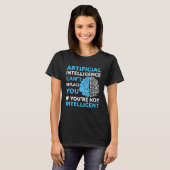 T-shirt Programmeur d'algorithme d'intelligence artificiel (Devant entier)