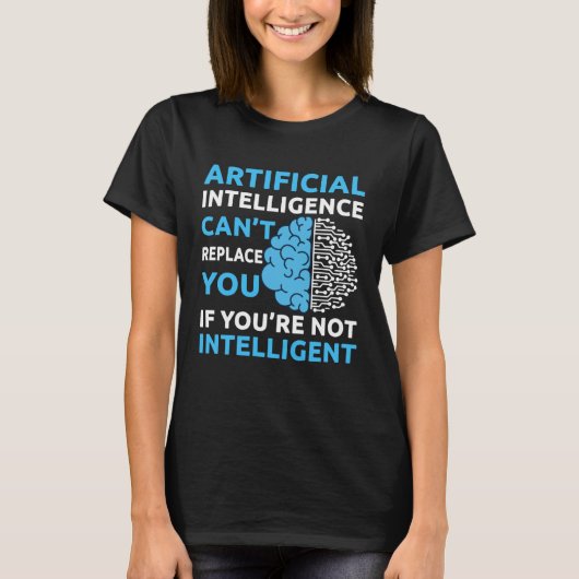 T-shirt Programmeur d'algorithme d'intelligence artificiel (Devant)
