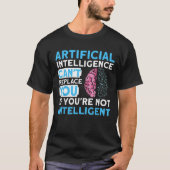 T-shirt Programmeur d'algorithme d'intelligence artificiel (Devant)