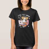 T-shirt Programmeur de chat informatique Hacker Kitten (Devant)