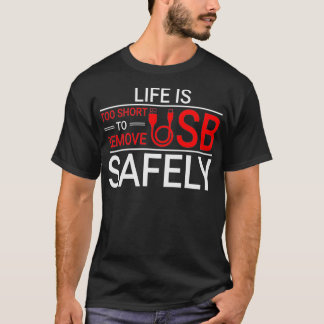 T-shirt Programmeur de codage nouveauté Supprimer USB en t