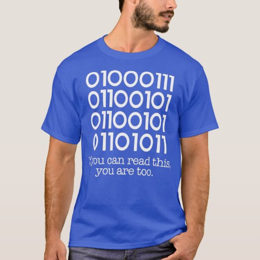T-shirt Programmeur de code binaire informatique Funny Dev (Devant)